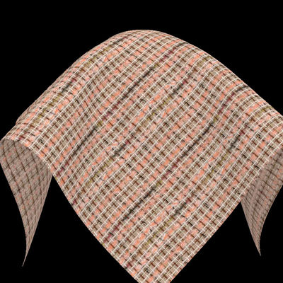 100% Polyester linen tweed fabric Colorful Rough Checks Faux Wool Tweed Fabric Black