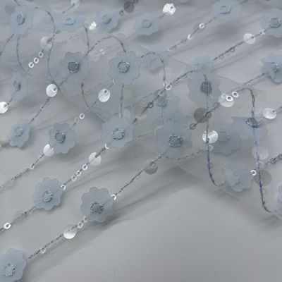 Garment Lightweight Glitter Embroidery Fabric M13-027