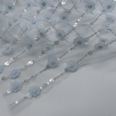 Garment Lightweight Glitter Embroidery Fabric M13-027