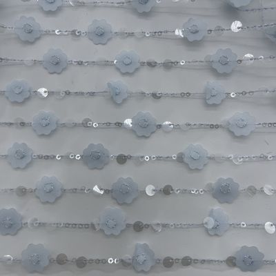 Garment Lightweight Glitter Embroidery Fabric M13-027