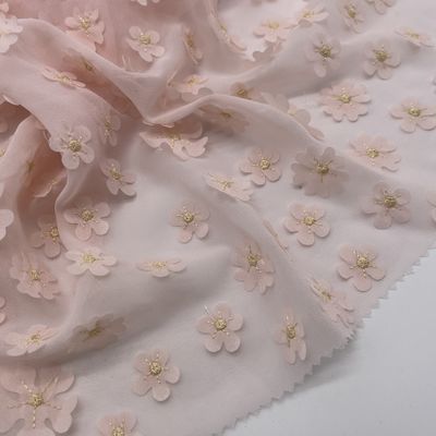 Printed Fashionable Embroidery Cotton Cloth For Garment M04-030