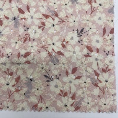 Printed Garment embroidered cotton net fabric Material MO4-LK010