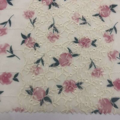 Garment Various Weight Embroidery Cotton Fabric M04-LK008