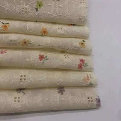 Garment Various Weight Embroidery Cotton Fabric M04-LK008