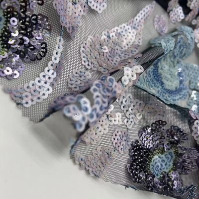 Good Quality Sequins Embroidery Cloth 100% Polyester Good For Sequin vest