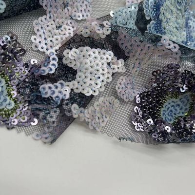Good Quality Sequins Embroidery Cloth 100% Polyester Good For Sequin vest