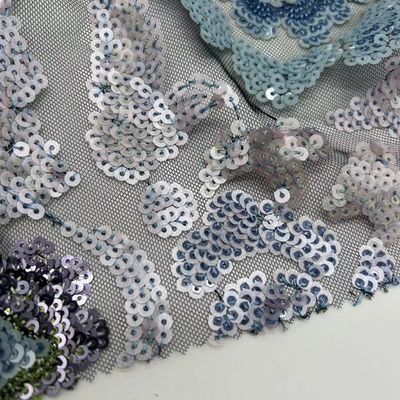 Good Quality Sequins Embroidery Cloth 100% Polyester Good For Sequin vest