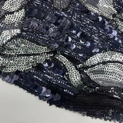 Heavyweight Sequins Embroidery Cloth 100% Polyester Used For Sequin Skirts