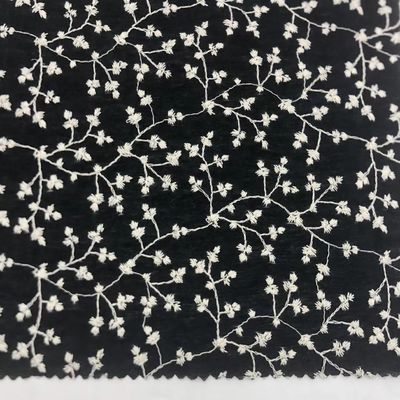 Cotton Printed Embroidery Fabric  For Garment M04-LK017