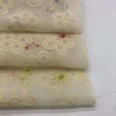 Garment Various Weight Embroidery Cotton Fabric M04-LK008