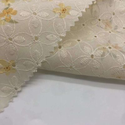 Fabric Embroidery Cotton Material For Garment And Home Textile M04-LK007