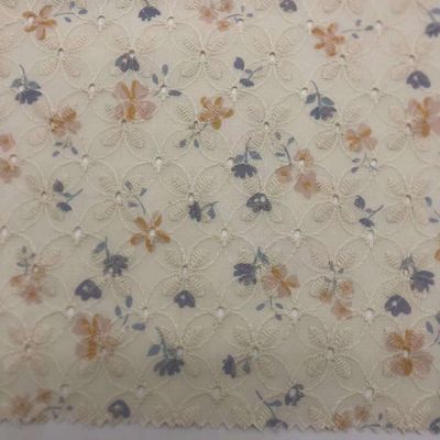 Fabric Embroidery Cotton Material For Garment And Home Textile M04-LK007